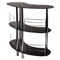 Contemporary Home Living 41.75” Black Martini Entertainment Bar Unit